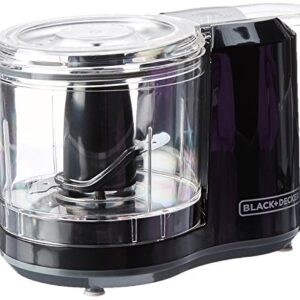 Black+Decker HC150B 1.5-Cup One-Touch Electric Food Chopper, Capacity & Rice Cooker, 6-cup, White