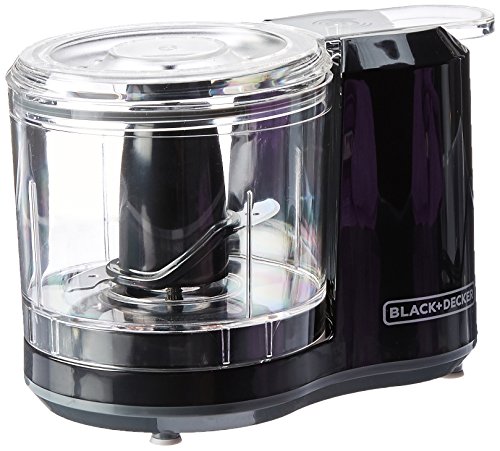 Black+Decker HC150B 1.5-Cup One-Touch Electric Food Chopper, Capacity & Rice Cooker, 6-cup, White