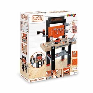smoby black and decker kids centre workbench  pretend play toy workbench with tools