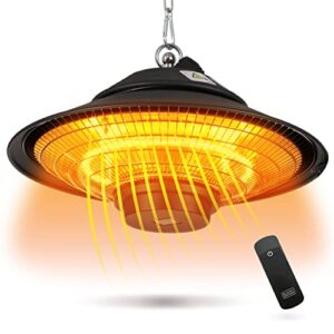 black+decker patio electric heater for ceiling, heater for outside with remote control