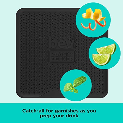 bev by BLACK+DECKER Cocktail Maker Glass Bar Mat, Dishwasher Safe (BEBM120​)