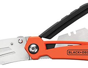 BLACK+DECKER Utility Knife with Blade Storage (BDHT10002)