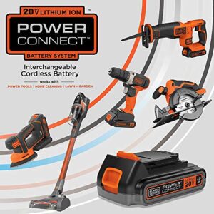 BLACK+DECKER 20V MAX Power Tool Combo Kit, 4-Tool Cordless Power Tool Set with 2 Batteries and Charger (BD4KITCDCRL)