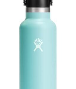 Hydro Flask 18 oz Standard Mouth with Flex Cap Stainless Steel Reusable Water Bottle Dew - Vacuum Insulated, Dishwasher Safe, BPA-Free, Non-Toxic