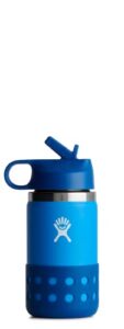 hydro flask 12 oz kids wide mouth straw lid and boot lake