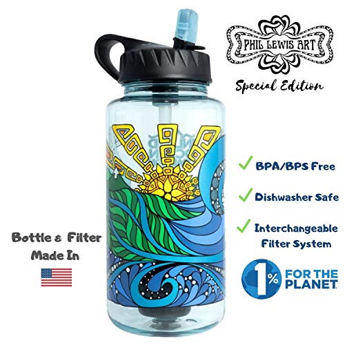 Epic Nalgene OG | Water Bottle with Filter | USA Made Bottle and Filter | Dishwasher Safe | Filtered Water Bottle | Travel Water Bottle | BPA Free Water Bottle | Removes 99.99% Tap Water Impurities