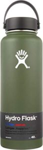 hydro flask wide mouth w flex cap olive 40 ounce, 1 ea