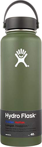 Hydro Flask Wide Mouth W Flex Cap Olive 40 Ounce, 1 EA