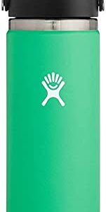 Hydro Flask Water Bottle - Stainless Steel & Vacuum Insulated - Wide Mouth 2.0 with Leak Proof Flex Cap - 20 oz, Spearmint