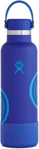 hydro flask – water bottle 621 ml (21 oz) – refill for good edition – stainless steel & vacuum insulated – standard mouth with leak proof flex cap – wave