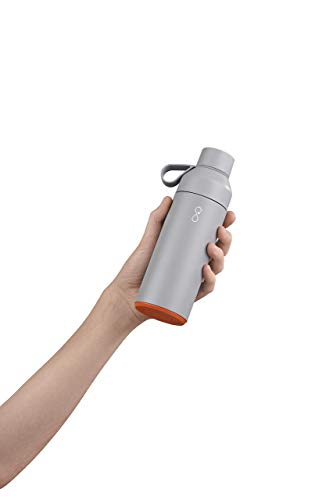 Ocean Bottle - Recycled Stainless Steel Drinks Reusable Water Bottle - Eco-Friendly & Reusable - Rock Grey - 500ml