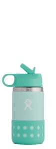 hydro flask 13 oz kids wide mouth straw lid and boot paradise