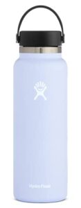 hydro flask 40 oz. water bottle – stainless steel, reusable, vacuum insulated- wide mouth with leak proof flex cap