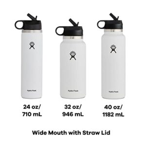 32 oz Wide Mouth Straw Lid Rain & 20 oz All Around Tumbler White