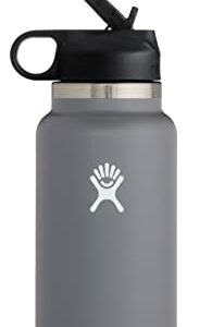 Hydro Flask Wide Mouth Straw Lid - Stainless Steel Reusable Water Bottle & Mug - Stainless Steel Reusable Tea Coffee Travel Mug - Vacuum Insulated, BPA-Free, Non-Toxic