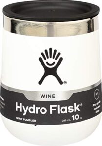 hydro flask 10 oz. wine tumbler – vacuum insulated & reusable travel wine glass