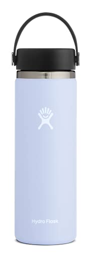 Hydro Flask 20 oz. Water Bottle - Stainless Steel, Reusable, Vacuum Insulated- Wide Mouth with Leak Proof Flex Cap