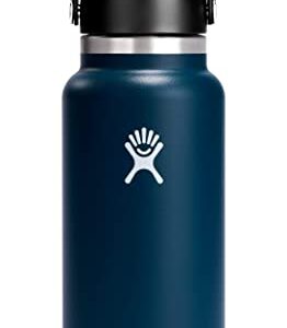 Hydro Flask 24 oz Wide Mouth Straw Lid Rain & Wide Mouth with Flex Cap - Insulated Water Bottle