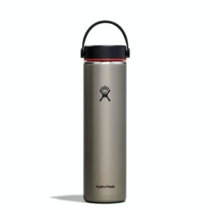 hydro flask 24 oz. lightweight trail series water bottle- stainless steel, reusbale, vacuum insulated with standard mouth