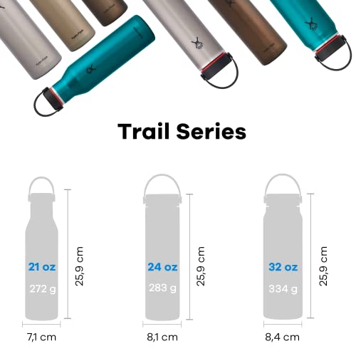 Hydro Flask 24 oz. Lightweight Trail Series Water Bottle- Stainless Steel, Reusbale, Vacuum Insulated with Standard Mouth