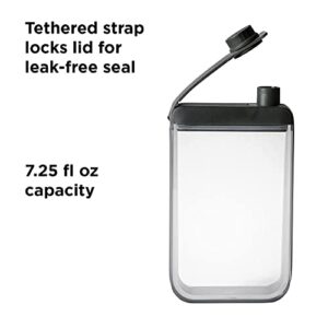 Rabbit Leak-Free Discreet Flask (Black) - R4-06138 3.25" x 1.2" x 6"