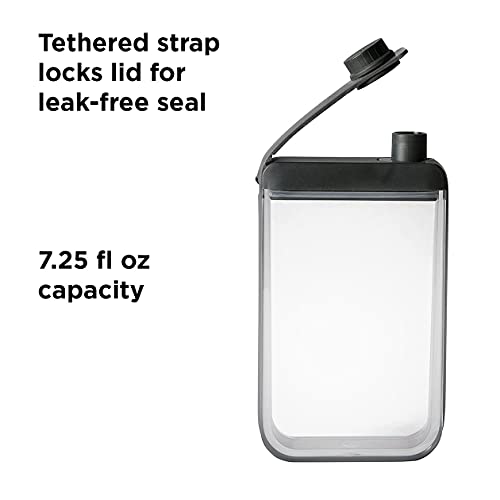 Rabbit Leak-Free Discreet Flask (Black) - R4-06138 3.25" x 1.2" x 6"