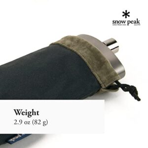 Snow Peak Titanium Flask - Durable, Light & Flavor-Resistant - Camping & Backpacking - 4.7 fl oz