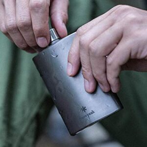 Snow Peak Titanium Flask - Durable, Light & Flavor-Resistant - Camping & Backpacking - 4.7 fl oz