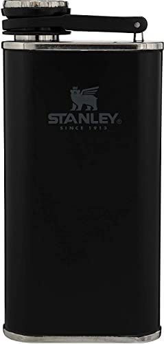 Stanley Stainless Steel Shot Glass And Flask Gift Set, Outdoor Adventure Pack With 4 Metal Shot Glasses, 8oz Whiskey Flask, And Travel Carry Case