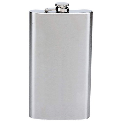 Gifts Infinity® 12oz Stainless Steel Hip Flask Screw Down Cap Brushed Finish Excellent Performance …