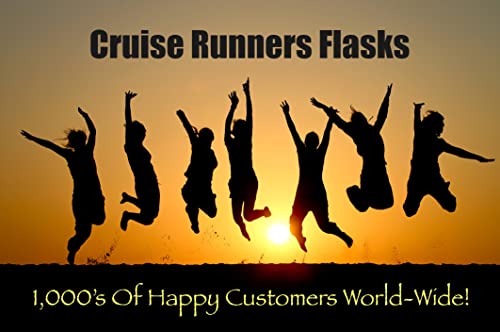 CRUISE RUNNERS Fake Shampoo Conditioner Flask Kit For Hiding Hidden Liquor Sneak Smuggle Alcohol On Booze Cruise With 4 TSA Travel Size Plastic Drinking Flask Bottles and Seals Rum Runners For Cruise