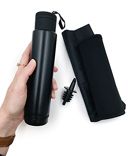 Premium Hidden Flask Set - Sneak A Drink Anywhere You Want - Pourer Included (Umbrella)