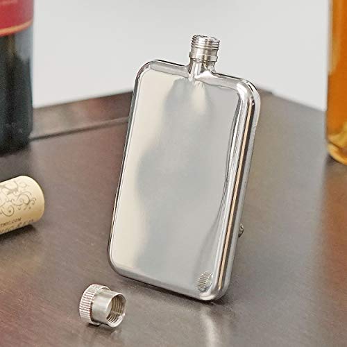 Southern Homewares Ultra Thin Slim Premium Stainless Steel Flask 1.5-Ounces Chrome