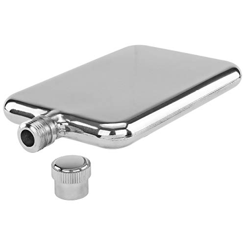 Southern Homewares Ultra Thin Slim Premium Stainless Steel Flask 1.5-Ounces Chrome