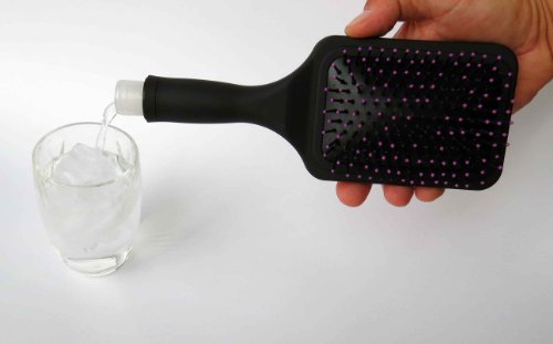 Binocktails Bev-Brush Paddle Hairbrush Secret Flask - Hold 6 oz (185 ML) of Alcohol – The Best Women’s Hidden Flask - Perfect For Any Girls Nigh Out