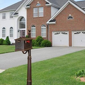 Kingston Curbside Mailbox with Ashland Mailbox Post Unit Color: Copper