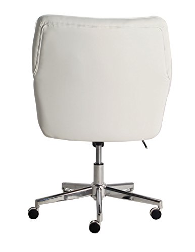 Serta Style Ashland Home Office Chair, Clean White Bonded Leather