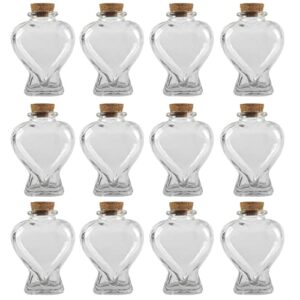 michaels bulk 12 pack: heart-shaped glass bottle by ashland™