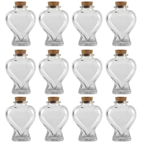 Michaels Bulk 12 Pack: Heart-Shaped Glass Bottle by Ashland™