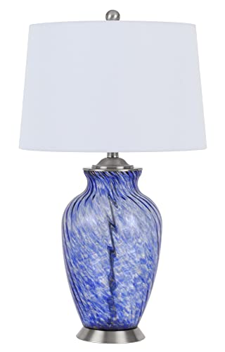 28" Height Ashland Sky Blue Glass Table Lamp