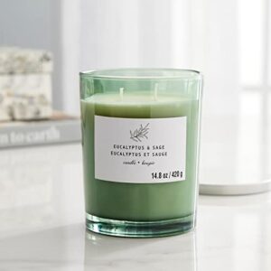 Michaels Bulk 8 Pack: Eucalyptus & Sage 2-Wick Jar Candle by Ashland®