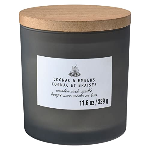 Michaels Bulk 8 Pack: Cognac & Embers Wooden Wick Jar Candle by Ashland®