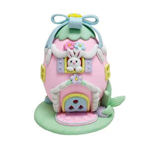 ashland michaels 5”; bunny in egg house clay tabletop accent