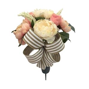 michaels cream & pink peony, rose & berry cone by ashland®