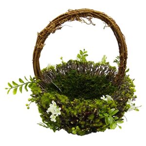 michaels 12”; green moss basket by ashland®