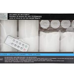 Ashland Michaels Basic Elements™ White LED Candle Set with Remote