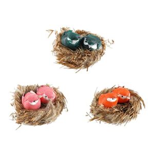 Michaels Bulk 12 Packs: 2 ct. (24 Total) Assorted Bird in Nest by Ashland®