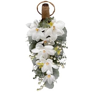 ashland michaels 24”; white magnolia teardrop