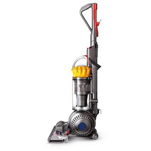 dyson ball total clean upright vacuum cleaner | bagless | washable filter | hepa filtration | self adjusting cleaner head | hygienic bin emptying | instant release wand | iron/yellow