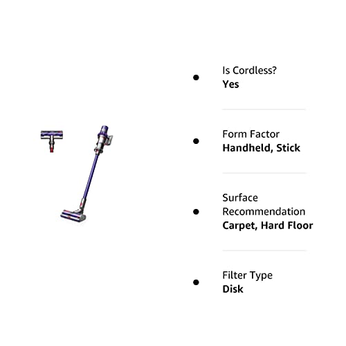 Dyson Cyclone V10 Animal Lightweight Cordless Stick Vacuum Cleaner (Renewed) (Purple)